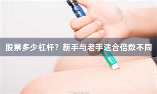 股票多少杠杆？新手与老手适合倍数不同